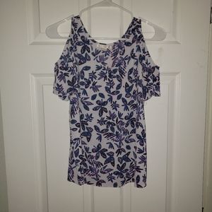 Cold Shoulder Floral top